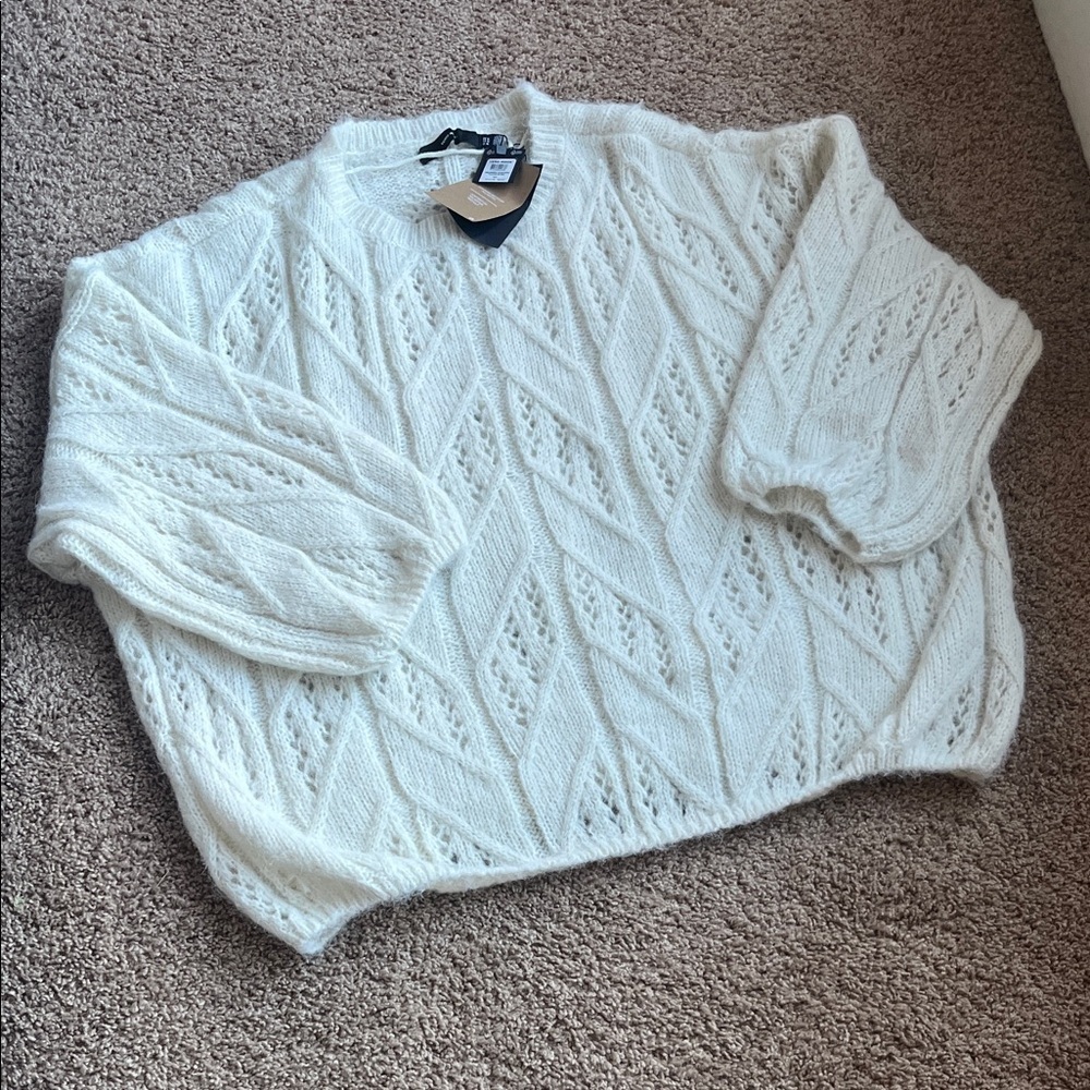 Vero Moda Cream Knit Pullover - Picture 4 of 8